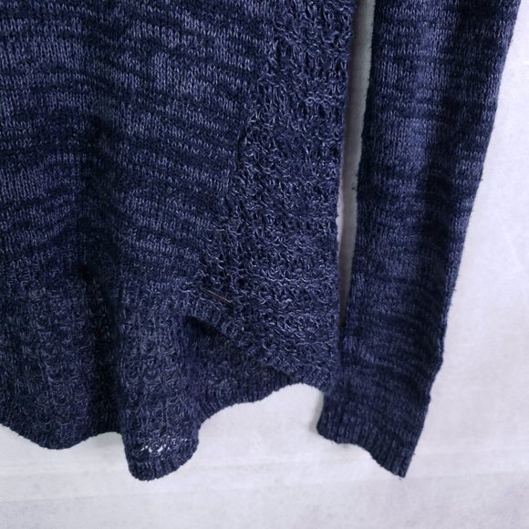 Hollister Women's L (Approx) Blue Long Sleeve Knit Pullover Tunic Sweater Top - Picture 3 of 7